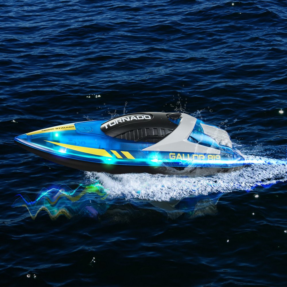 HJ819 - Waterproof Racing RC Boat with Dual Motors, 12 km/h Speed