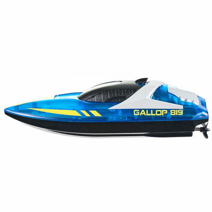 HJ819 - Waterproof Racing RC Boat with Dual Motors, 12 km/h Speed