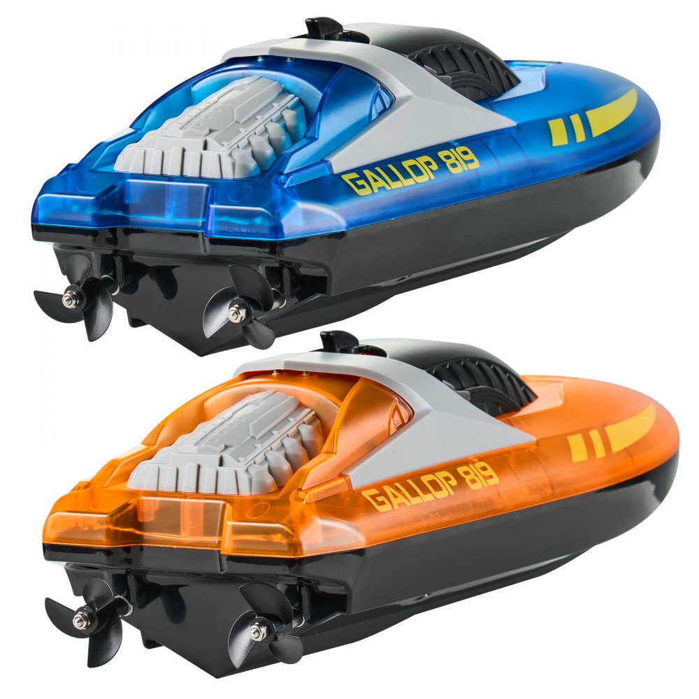 HJ819 - Waterproof RC Boat with Dual Motors, 12 km/h Speed, Night-Time Fun