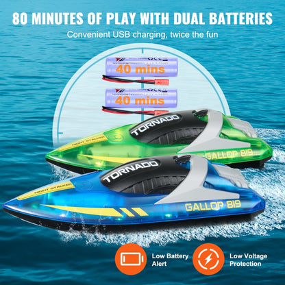 HJ819 - Waterproof RC Boat 12 km/h with 164 ft Range Control
