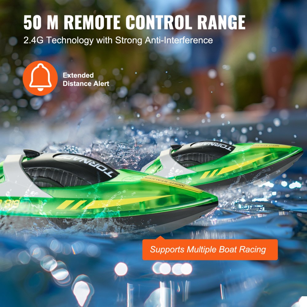HJ819 - 12 km/h Waterproof RC Racing Boat for Kids