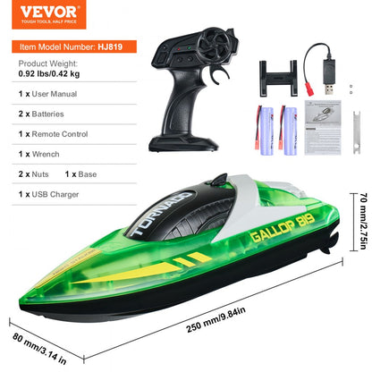 HJ819 - 12 km/h Waterproof RC Racing Boat for Kids