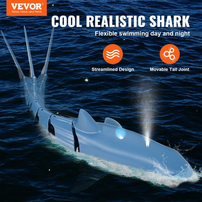 18003-1 - Waterproof Remote Control Shark Toy with Dual Propellers