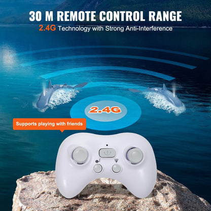 18003-1 - Waterproof Remote Control Shark Toy with Dual Propellers