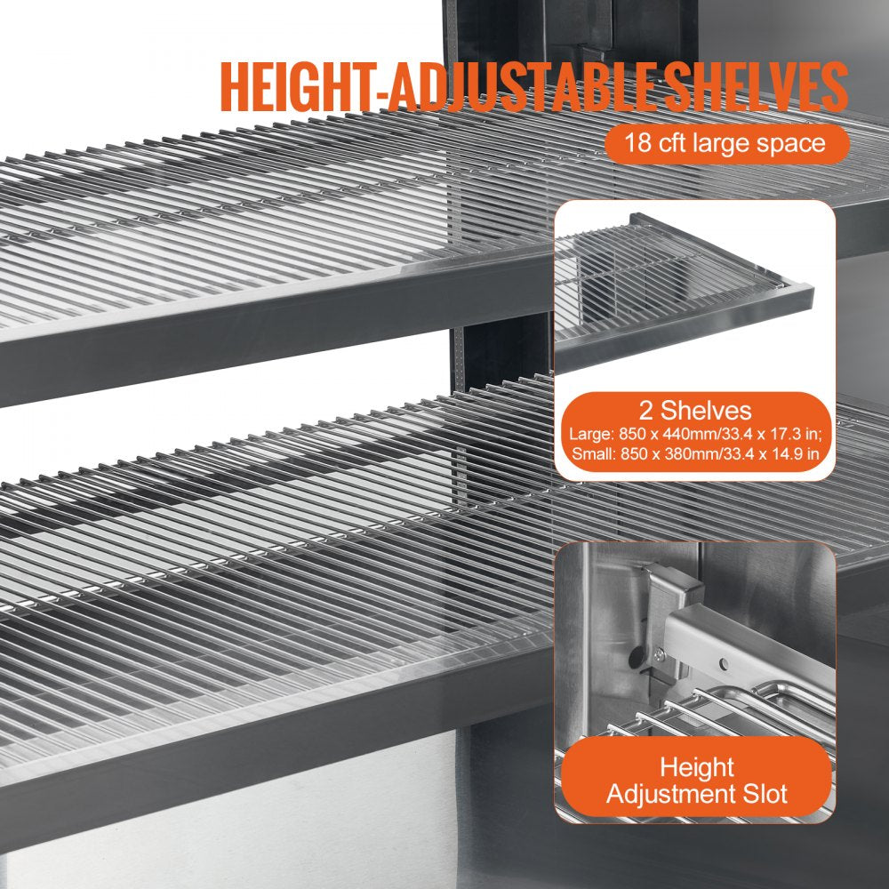 GN-1200R2 - 18 cu ft Curved Refrigerated Bakery Case with LED Lighting