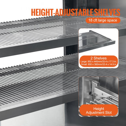 GN-1200R2 - 18 cu ft Curved Refrigerated Bakery Case with LED Lighting