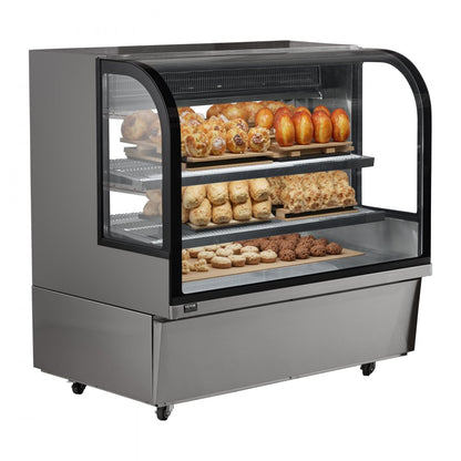 GN-1200R2 - 18 cu ft Curved Refrigerated Bakery Case with LED Lighting