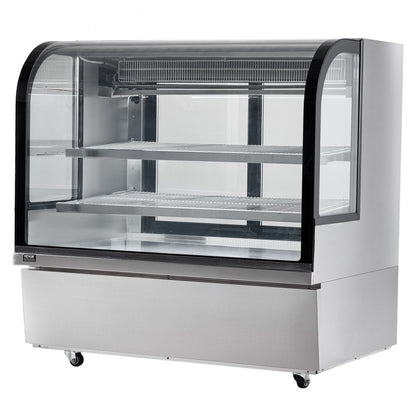 GN-1200R2 - 18 cu ft Curved Refrigerated Bakery Case with LED Lighting