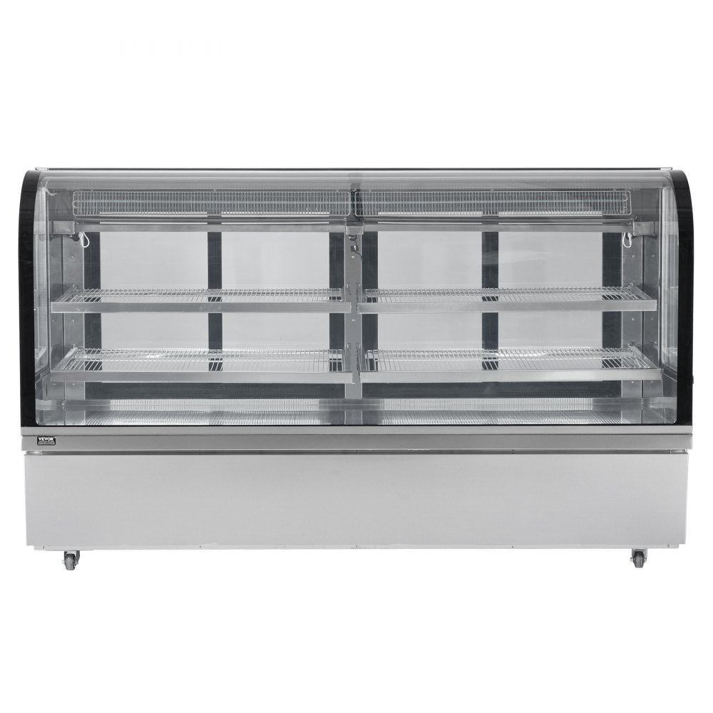 GN-2000R2 - 32 cu ft Curved Refrigerated Display Case with LED & Adjustable Shelves