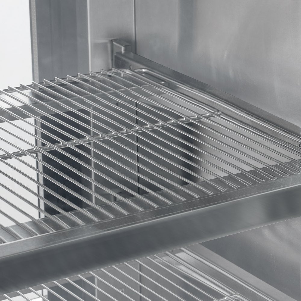 GN-2000R2 - 32 cu ft Curved Refrigerated Display Case with LED & Adjustable Shelves