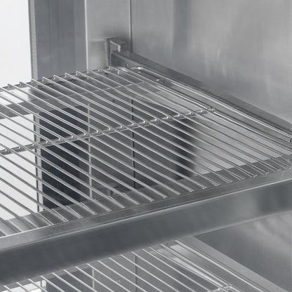 GN-2000R2 - 32 cu ft Curved Refrigerated Display Case with LED & Adjustable Shelves
