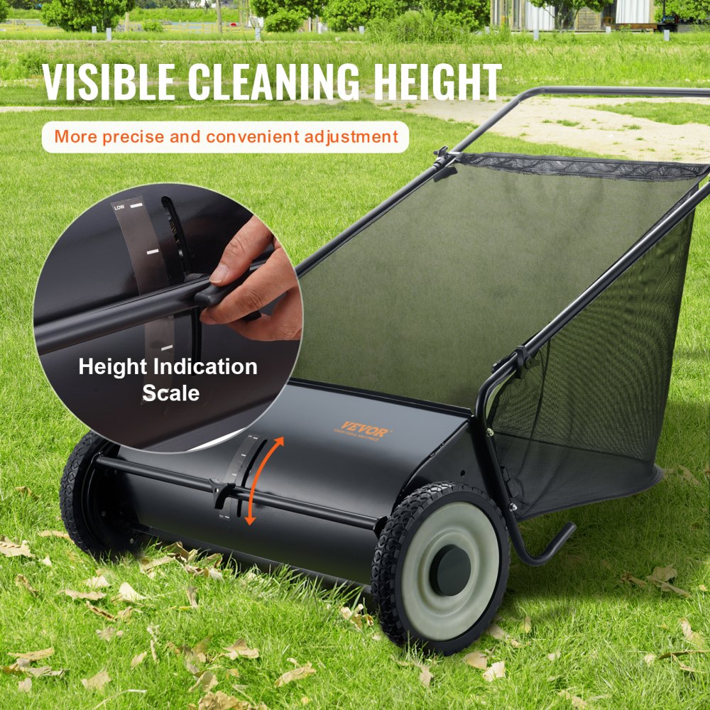 GT1110 - 7 Cubic Feet Push Lawn Sweeper with 4 Brushes