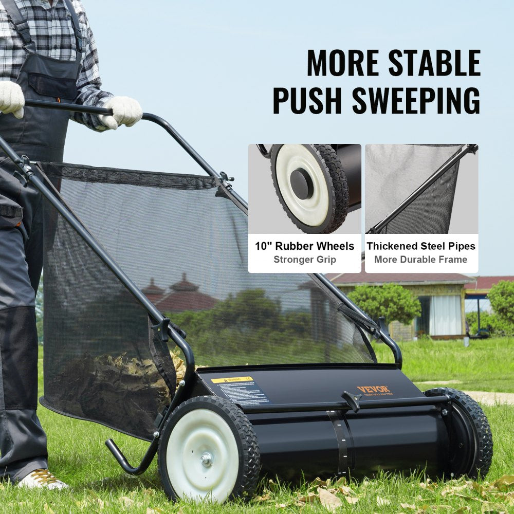 GT1110 - 7 Cubic Feet Push Lawn Sweeper with 4 Brushes
