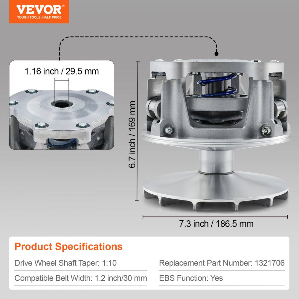 MCPDR1706 - Durable Drive Clutch for Polaris Sportsman 500, Smooth Operation