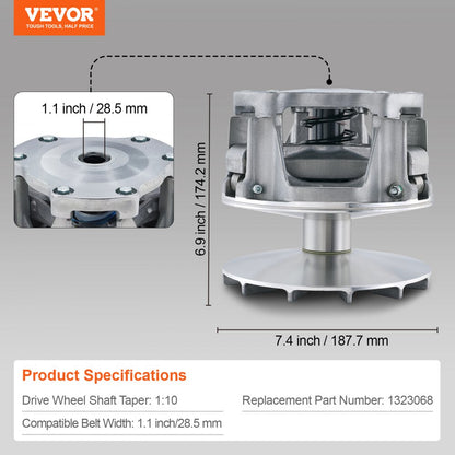 MCPDR3068 - Durable Drive Clutch for 2014-2023 Polaris RZR 1000