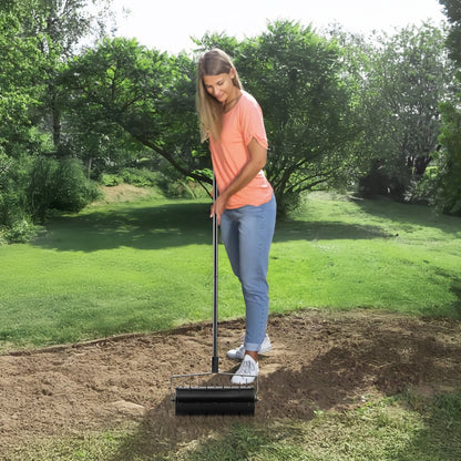 LA38New-SYT - 18-Inch Heavy-Duty Lawn Aerator with 27 Spikes