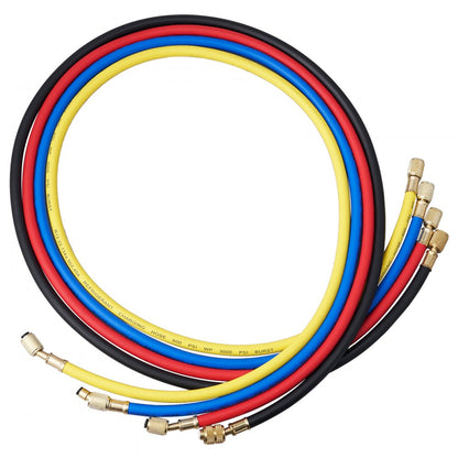 WZ--J401 - Portable AC Manifold Gauge Set with Moisture Indicator & 5ft Hose