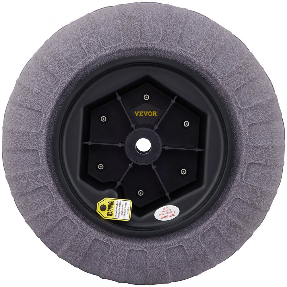 010994180630 - 15.7" TPU Beach Wheels for Easy Cart Mobility