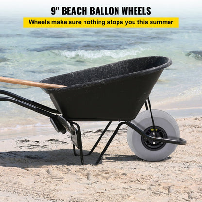 010262194457 - 9” Heavy-Duty Balloon Wheels for Easy Transport