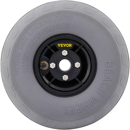 010262194457 - 9” Heavy-Duty Balloon Wheels for Easy Transport