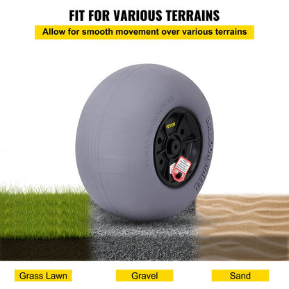 010298452284 - 13" TPU Beach Wheels for Effortless Heavy Load Transport
