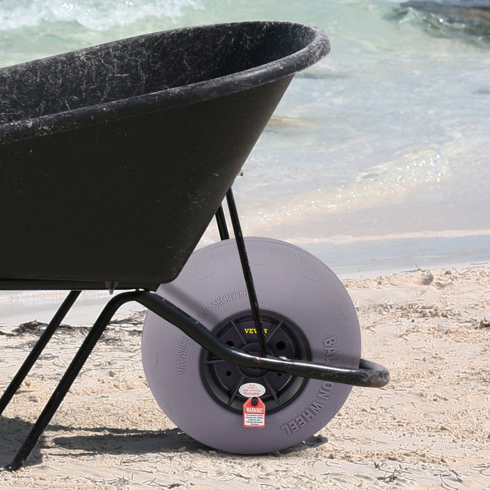010298452284 - 13" TPU Beach Wheels for Effortless Heavy Load Transport