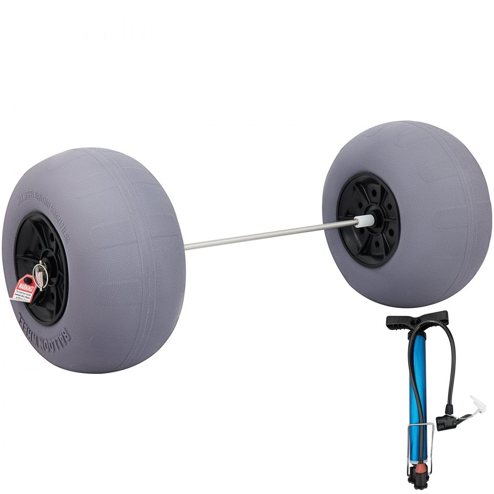 010298452284 - 13" TPU Beach Wheels for Effortless Heavy Load Transport