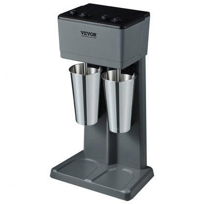 DM12-U - 375W VEVOR Double-Head Milkshake Maker with Timer & 3-Speed Settings