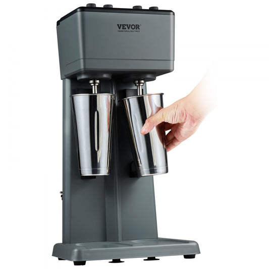 DM12-U - 375W VEVOR Double-Head Milkshake Maker with Timer & 3-Speed Settings