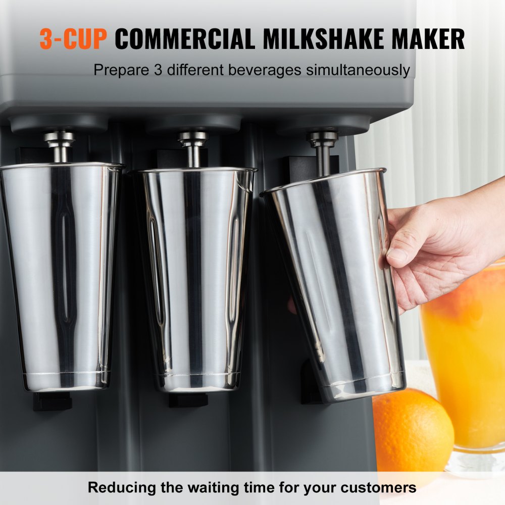 DM13-U - Powerful 3-Speed VEVOR Milkshake Maker with 10-Minute Timer