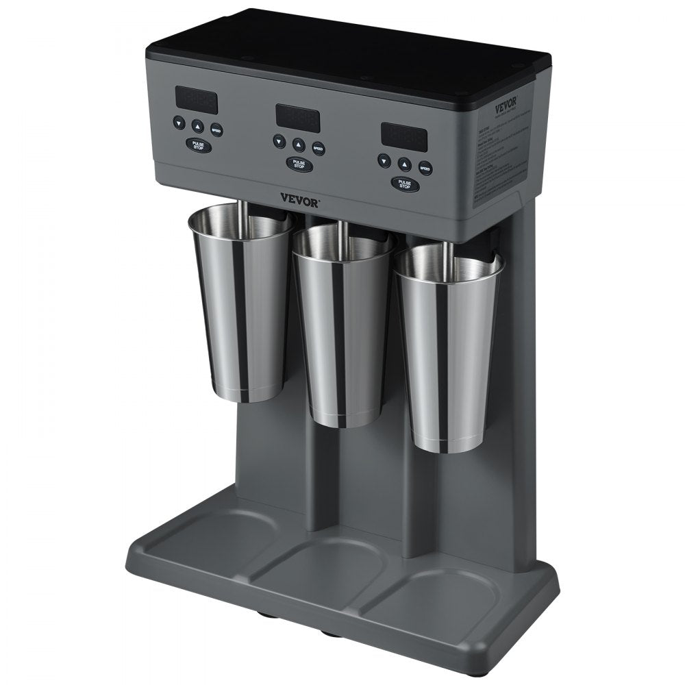 DM23-U - Heavy-Duty 375W Milkshake Maker with 3 Cups for Quick Blends