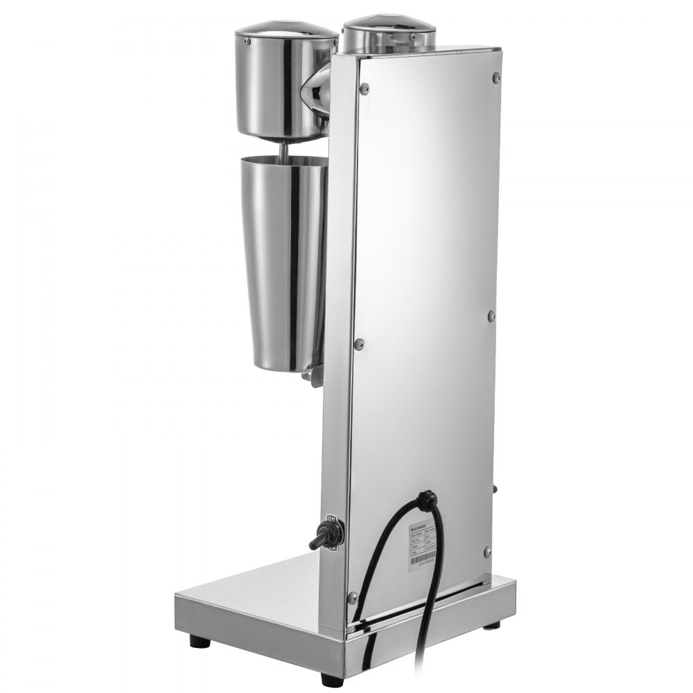 010893515006 - Durable Stainless Steel Double Head Milkshake Maker, 180W Power