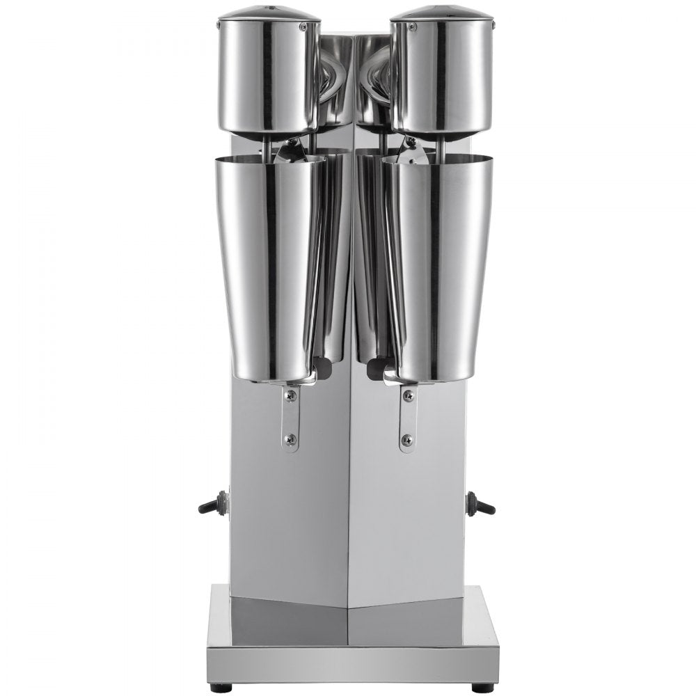 010893515006 - Durable Stainless Steel Double Head Milkshake Maker, 180W Power