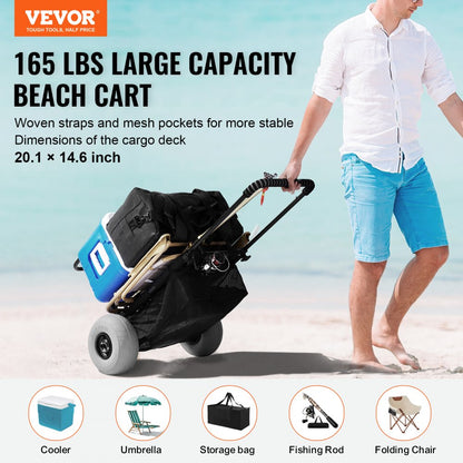 CGY30003T-9SIS - Durable Beach Dolly with 9-Inch Wheels for Easy Transport