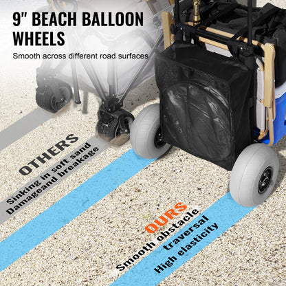 CGY30003T-9SIS - Durable Beach Dolly with 9-Inch Wheels for Easy Transport
