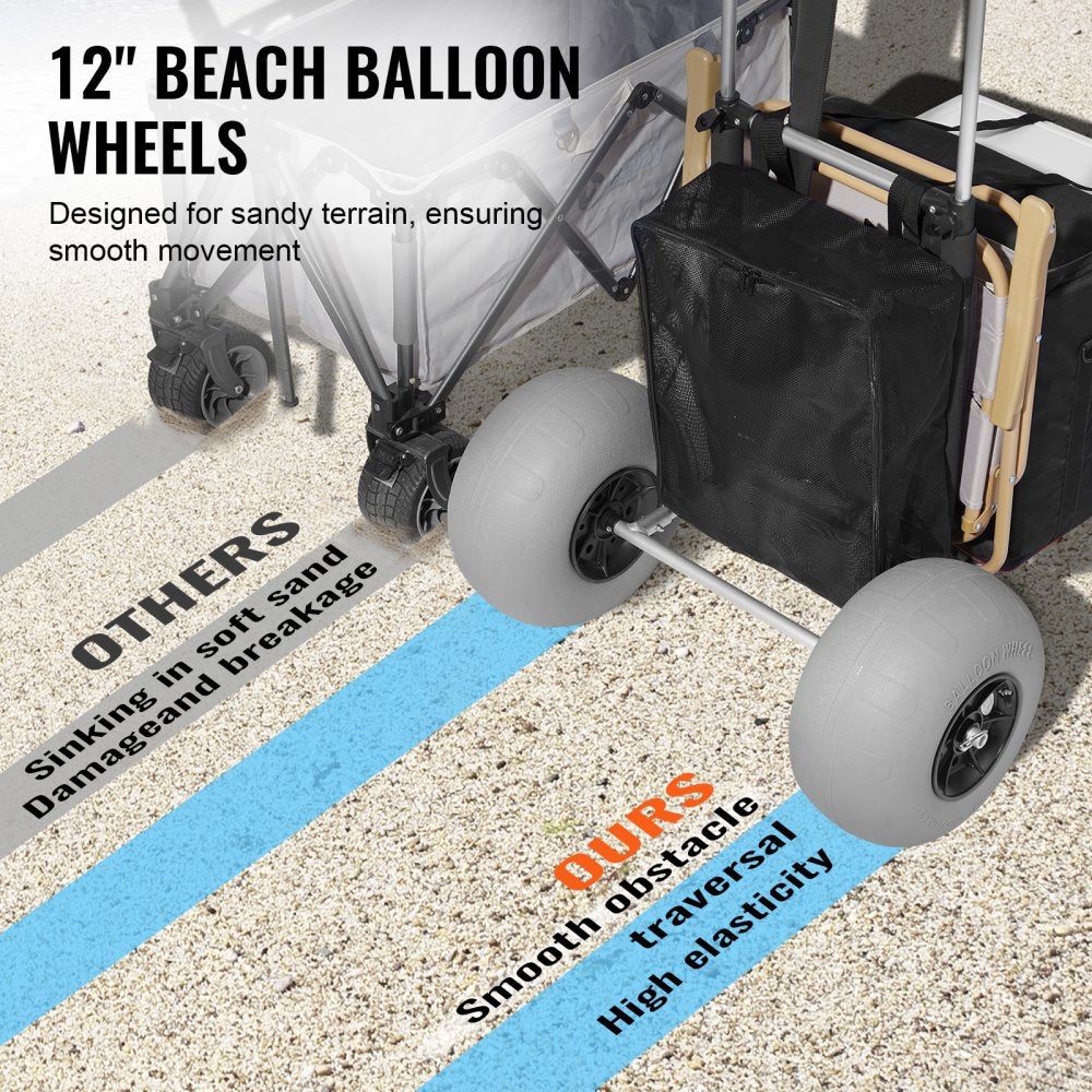 CGY30003T-9SIS - Durable Beach Dolly with 29.9"x15.4" Deck & 12" Wheels