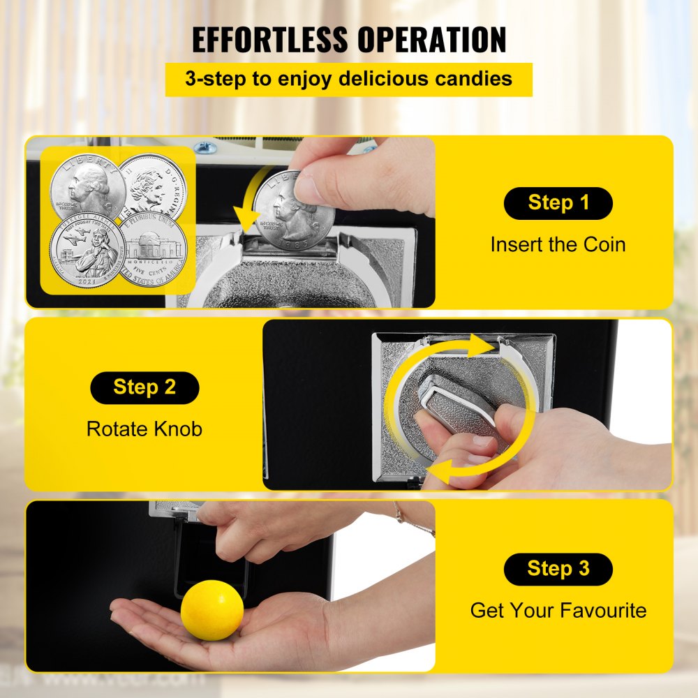 010289908468 - Triple Pod Vending Machine for Gumballs & Candy Storage