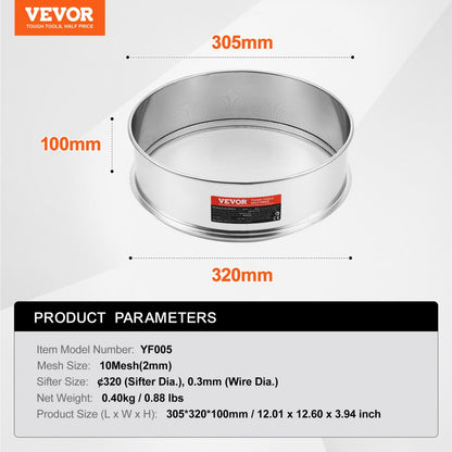 YF005 - 304 Stainless Steel Fine Mesh Sieve for Efficient Baking