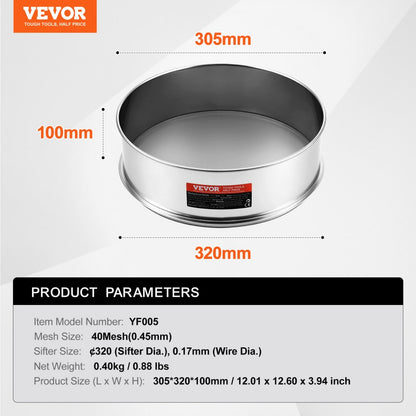 YF005 - Durable 304 Stainless Steel Sieve Mesh for Fine Baking