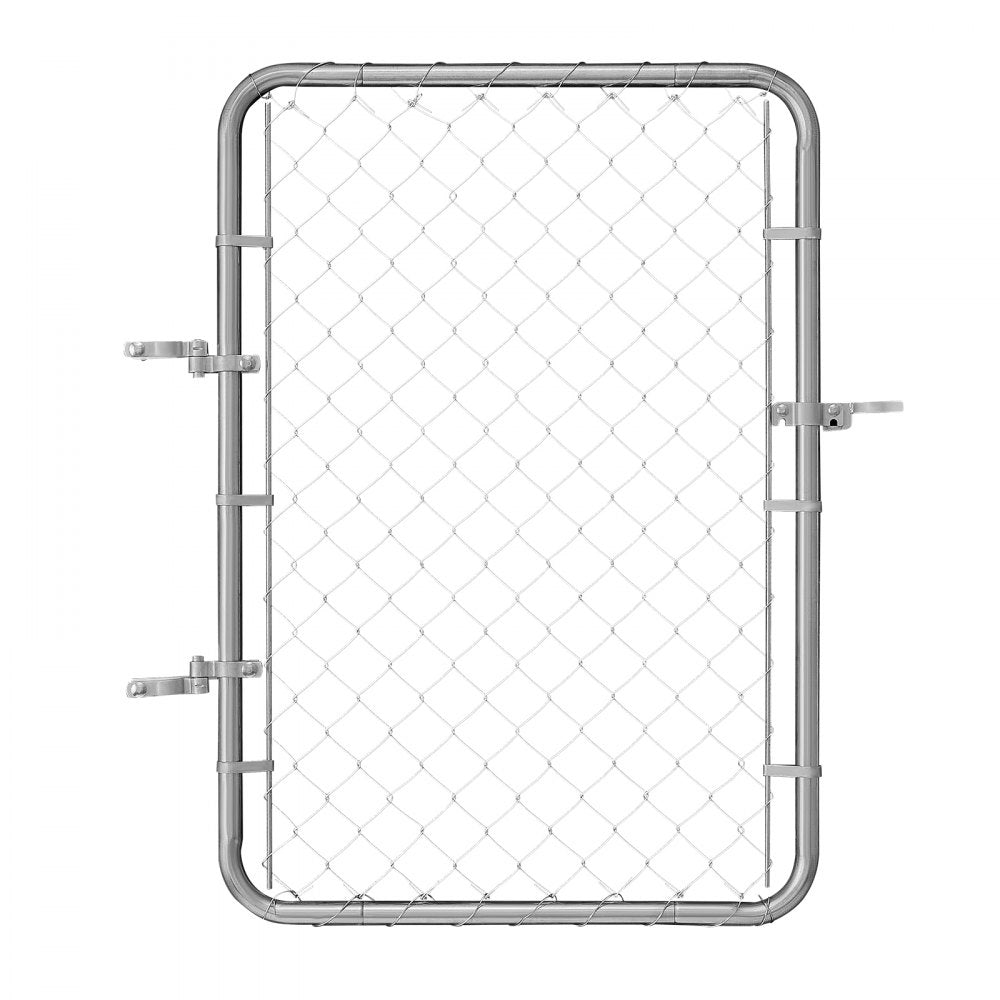 HXGATE-001 - Galvanized Steel Garden Gate 2-6 ft x 4 ft, Easy Install