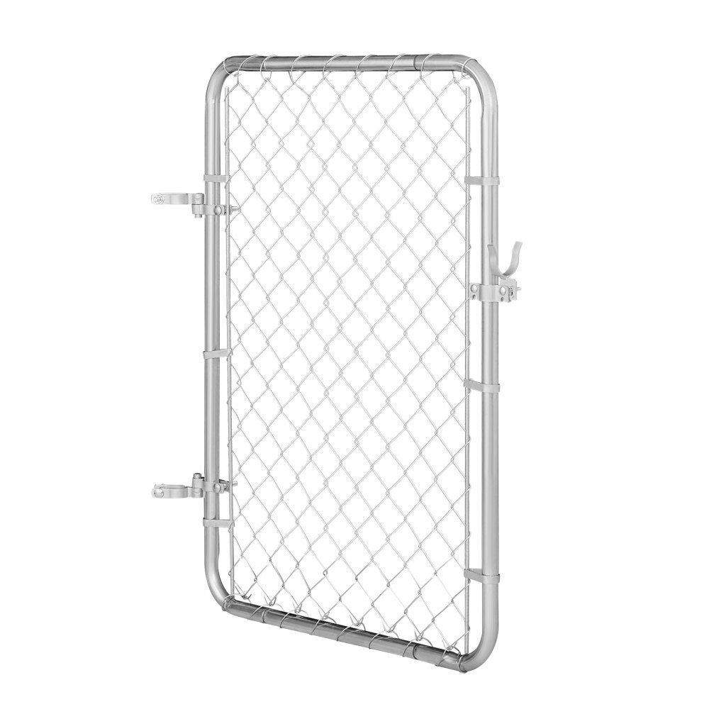 HXGATE-001 - Galvanized Steel Garden Gate 2-6 ft x 4 ft, Easy Install
