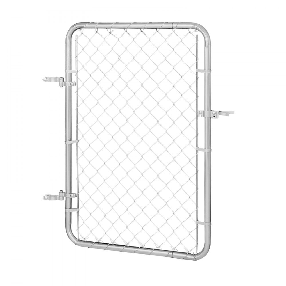 HXGATE-001 - Galvanized Steel Garden Gate 2-6 ft x 4 ft, Easy Install