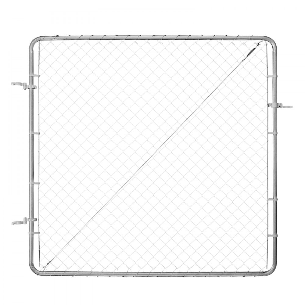 Item Model Number - Adjustable 3x4 ft Galvanized Steel Garden Gate