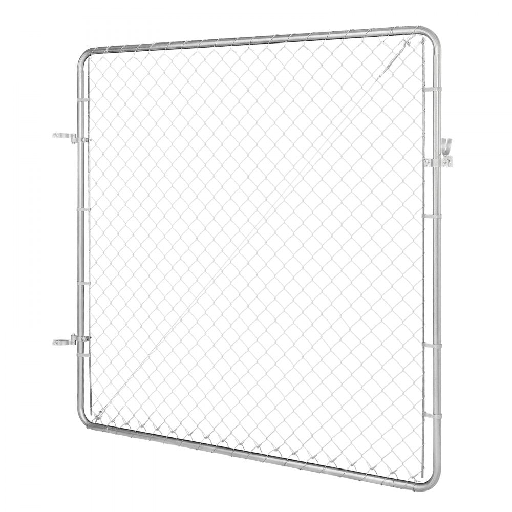 Item Model Number - Adjustable 3x4 ft Galvanized Steel Garden Gate