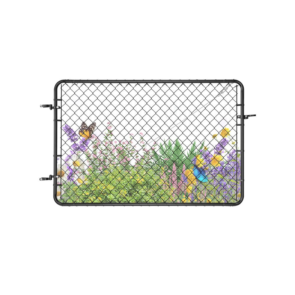HXGATE-002 - Adjustable 2.2-6ft Garden Gate with Rust Resistance