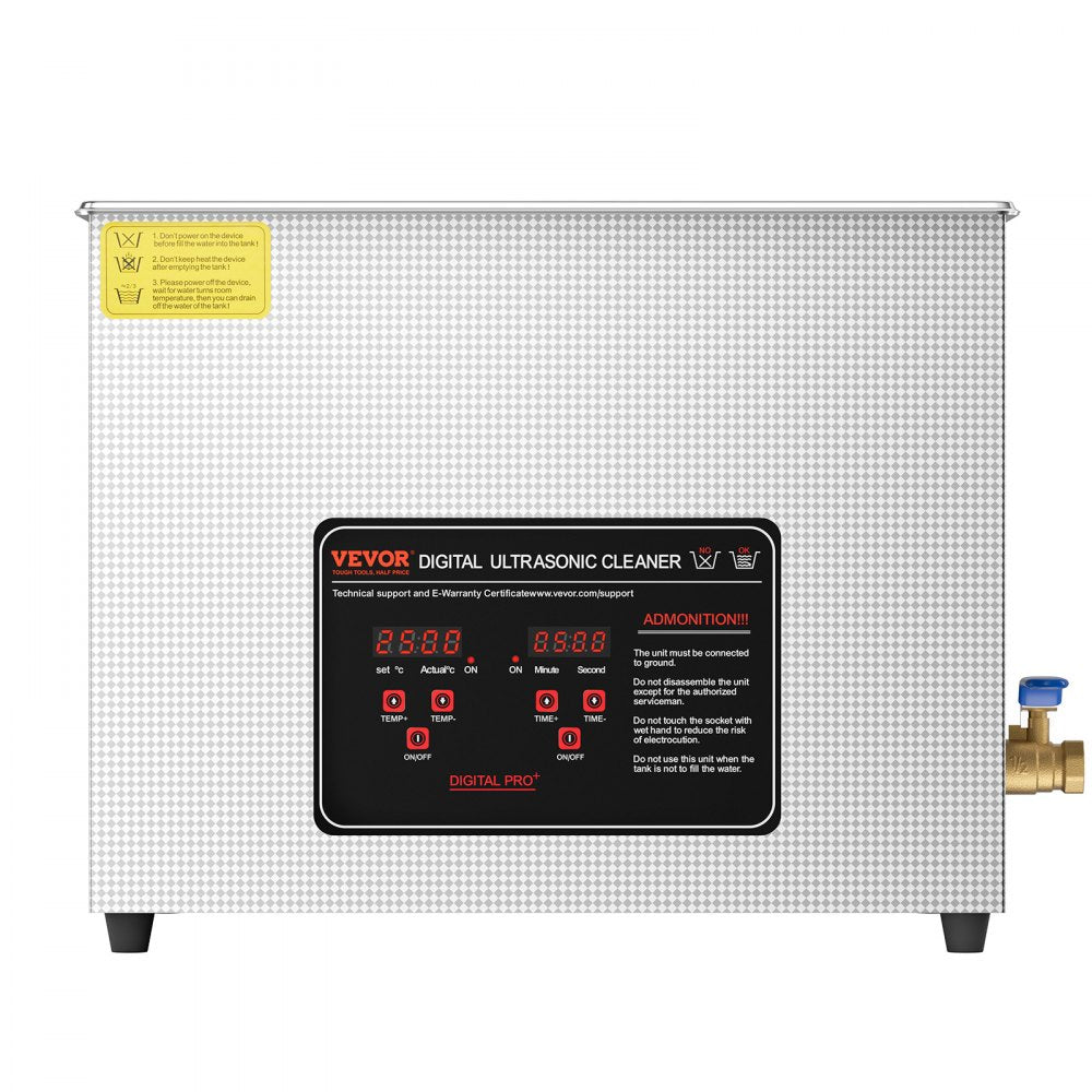 KZ-D15 - 15L Stainless Steel Ultrasonic Cleaner with Digital Control
