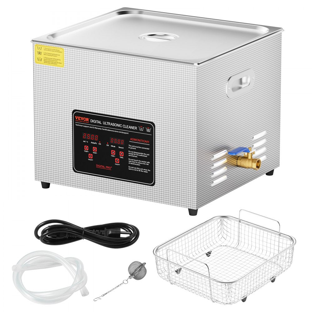 KZ-D15 - 15L Stainless Steel Ultrasonic Cleaner with Digital Control