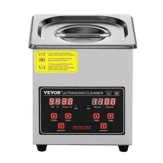 010186152888 - 40kHz VEVOR Ultrasonic Cleaner with Digital Timer, 2L Capacity