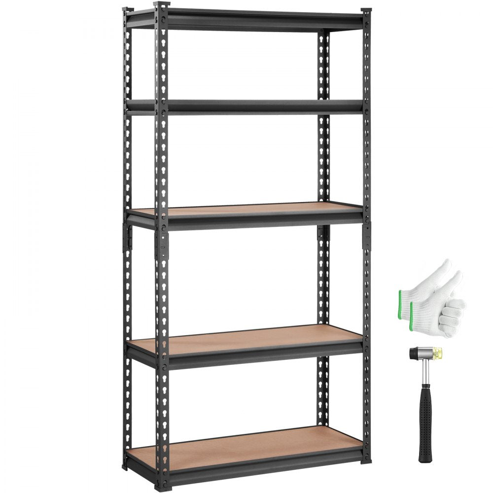 ZMV0 - Heavy-Duty 5-Tier Metal Shelving Unit, 2000 lbs Capacity