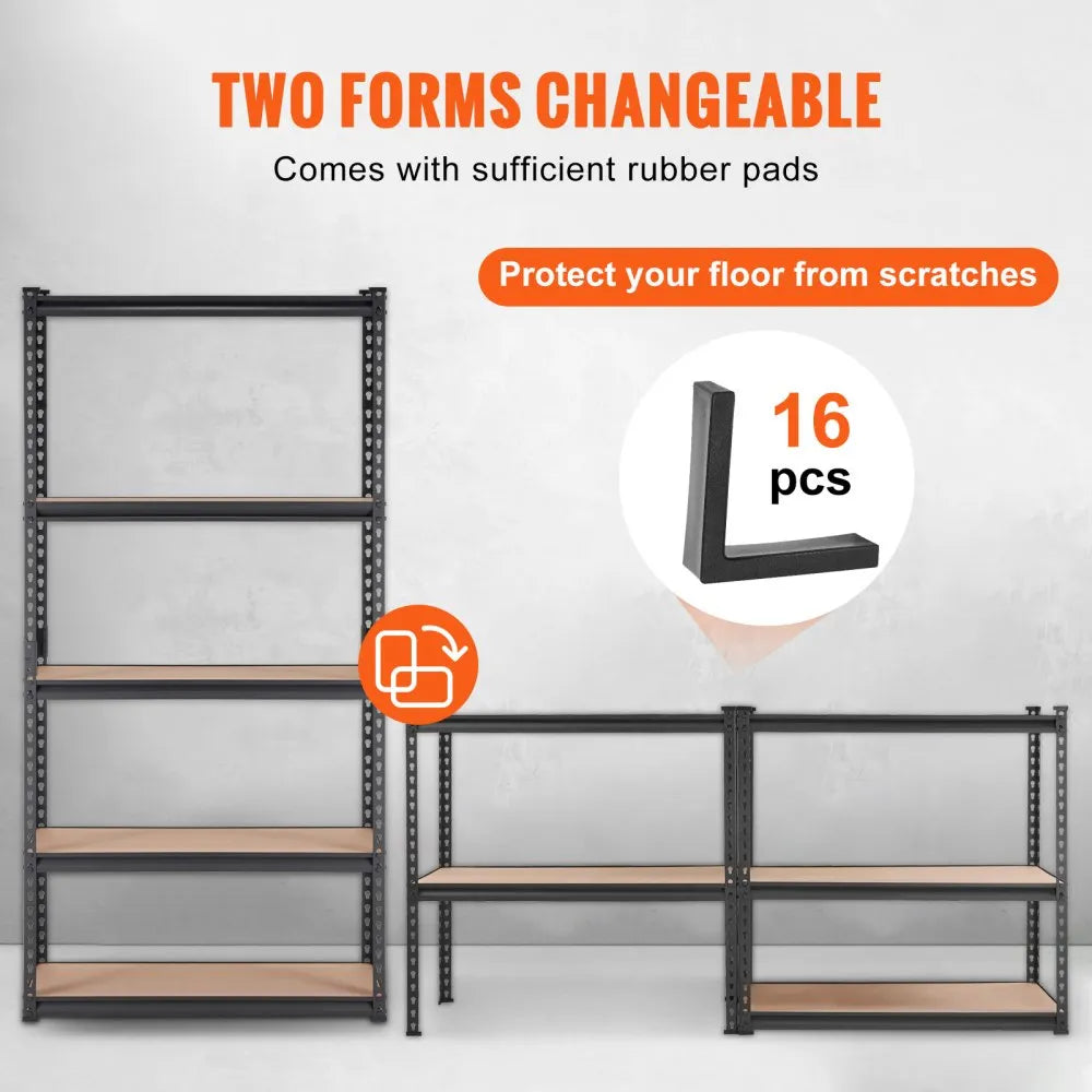 TAV0 - Heavy-Duty 5-Tier Garage Shelving, Adjustable, 400 lbs per Shelf